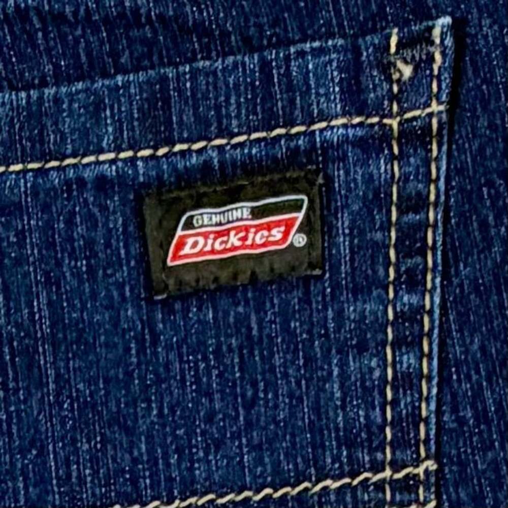 Genuine Dickies Women's Dark Wash Denim Utility Shorts Size 12
